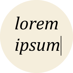 Lorem Ipsum is used to show text.